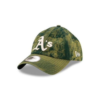 Oakland Athletics Gorra | New Era MLB Hand Brush Wash Casual Classic Adjustable Cap Mexico - Verdes